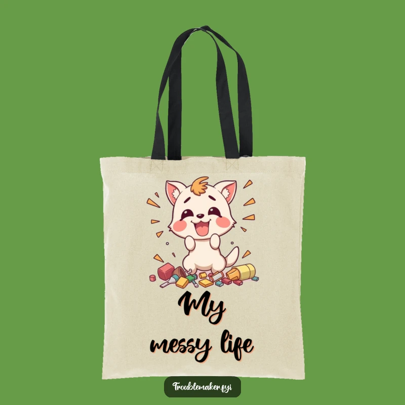 Funny Messy Animal Tote Bag - Carry Your Chaos, Hilarious Troublemaker, Funny Gift!