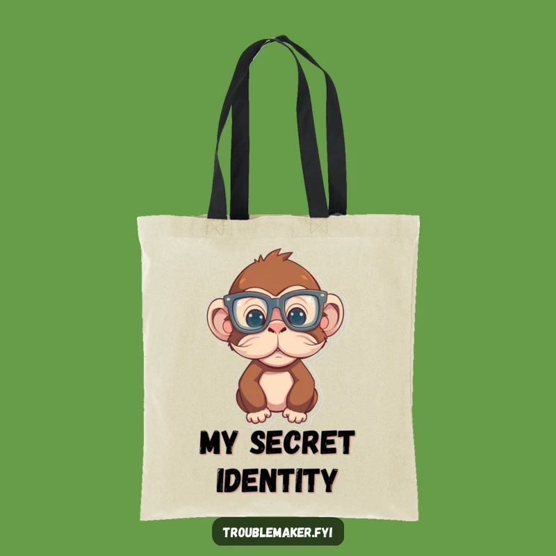 Funny Monkey Disguise Tote Bag: Carry Your Laughs in Style