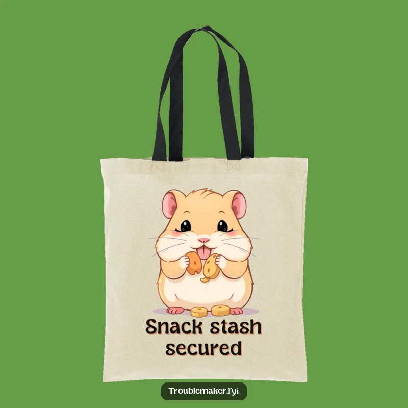 Funny Hamster Treat Carrier Tote Bag: Carry Your Goodies with Humor